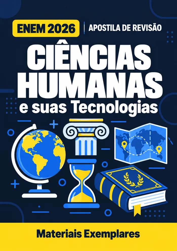 Capa da apostila de Ciências Humanas