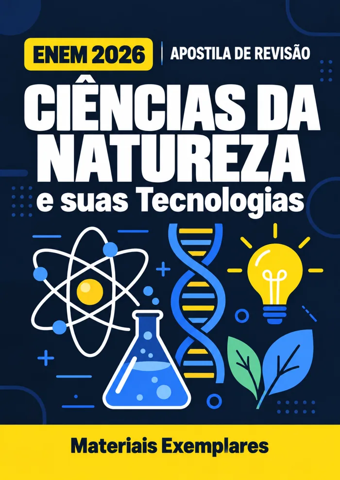 Capa da apostila de Ciências da Natureza